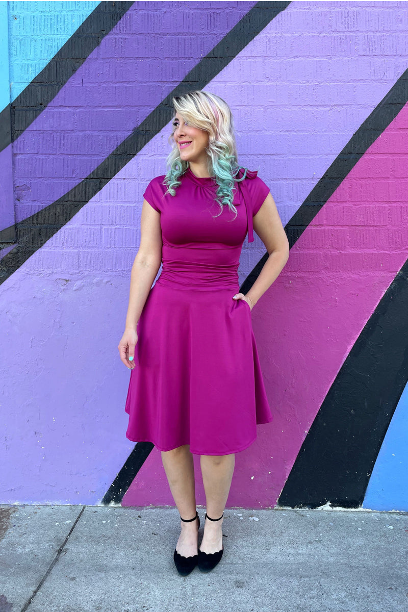 Bombshell Dress in Magenta - 2X only