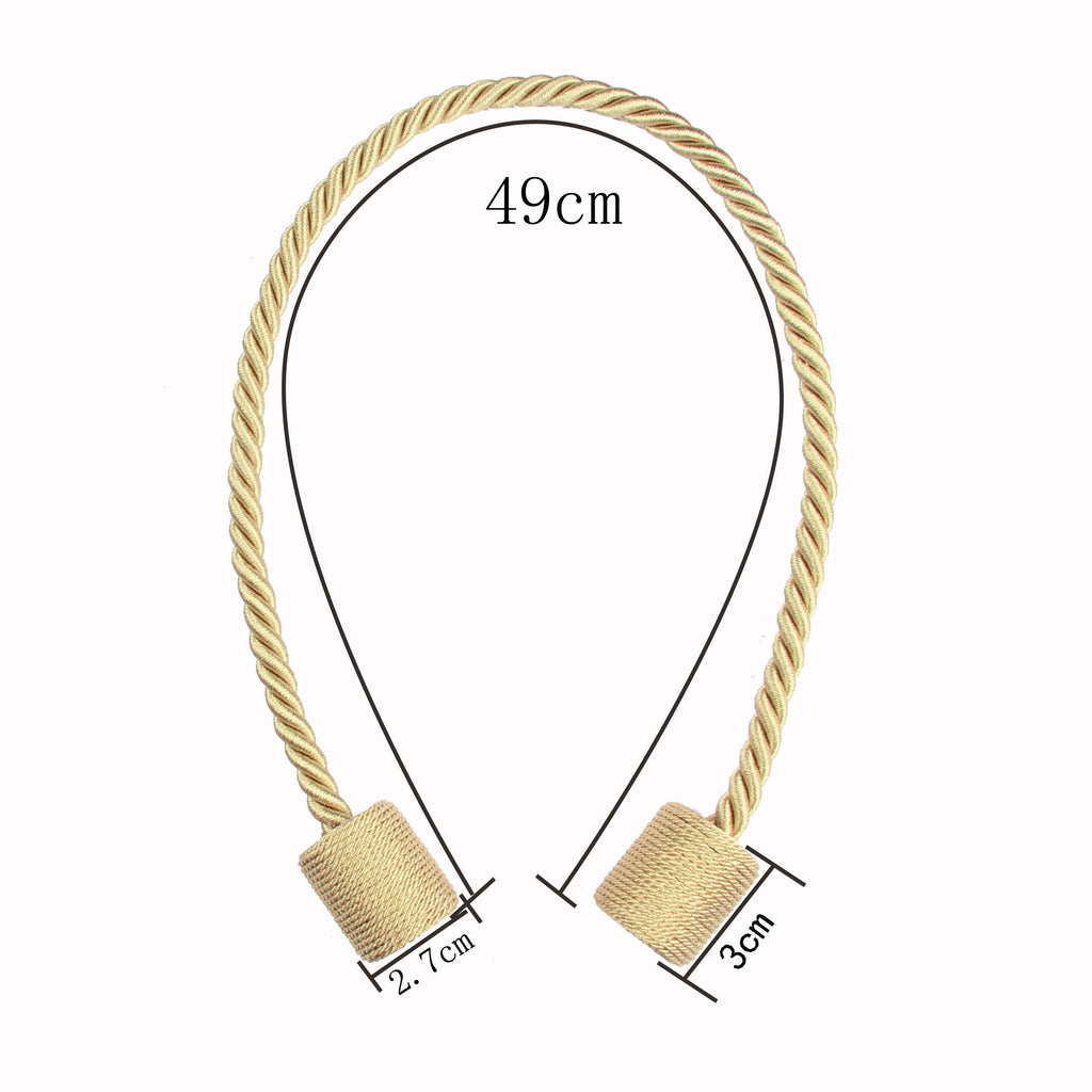 Magnets Curtains Clamps Curtain Holder Tieback Magnetic Clips Hanging Balls Tie Back Home Decoration Accessories Tie Backs Decorative Handmade Rope Holdback Strong Magnetic Holder For Small Thin Sheer Window Treatment 50CM