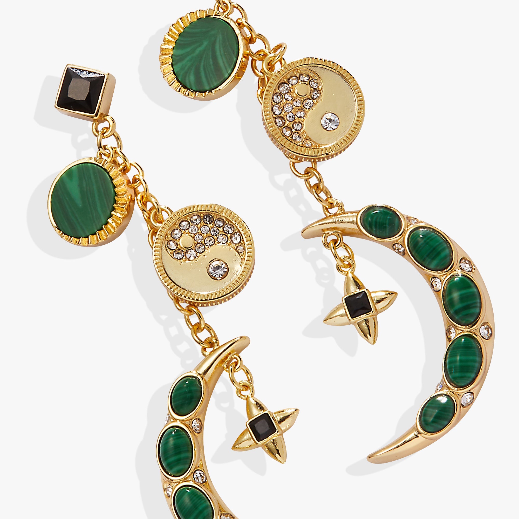 Malachite Charm Earrings