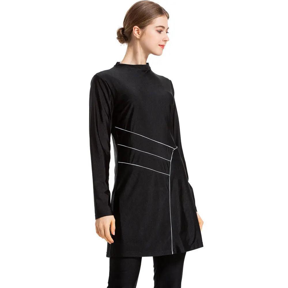 Muslim Women Swimsuit, 3 Pcs Burkini Modest Swimsuit (MB006)