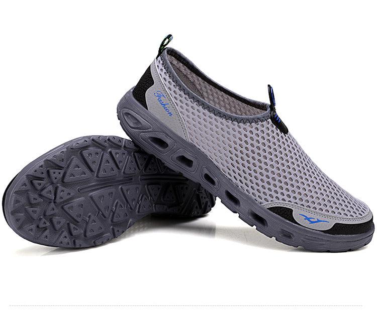 Men Casual Shoes Sneakers Light Breathable Summer Walking Beach Mesh Shoes Comfortable Mesh Work Shoes Athletic Slip On Walking Shoes For Men