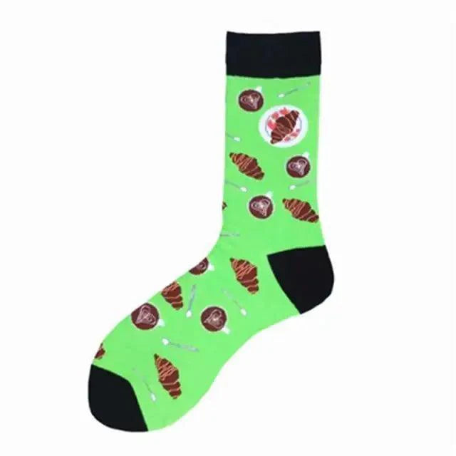 Men Cotton Socks Gradient Color Summer Style Long Wedding Sock Men  Knee High Business Socks Man Socks Men's Ladies Novelty Bright Colorful Patterned Cotton Socks