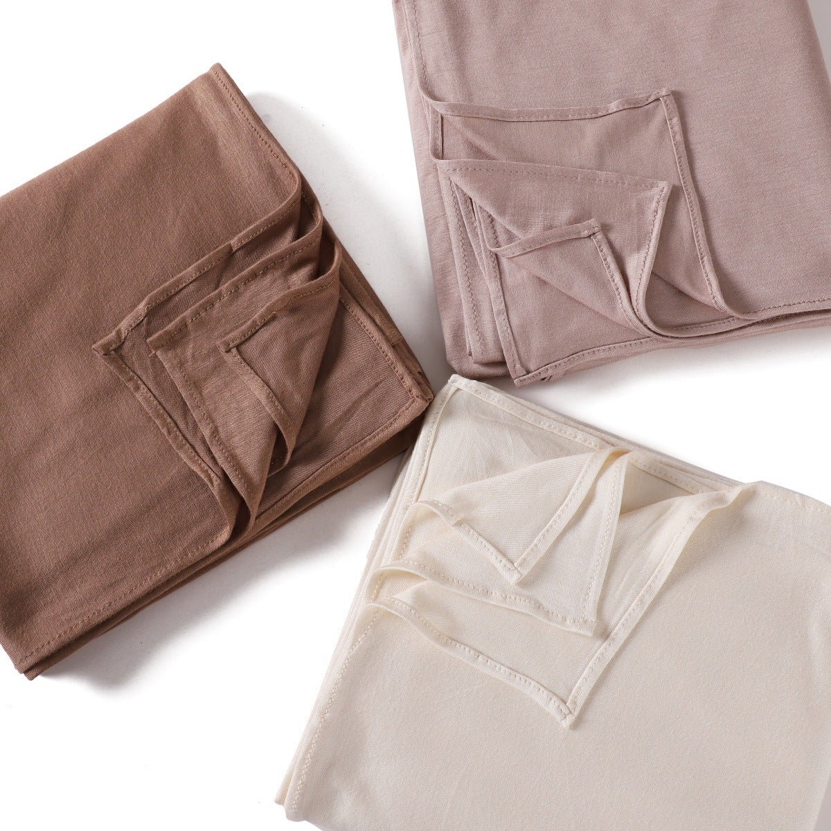 Breathable & Soft Mercerized Cotton Hijab Scarf(MH126)