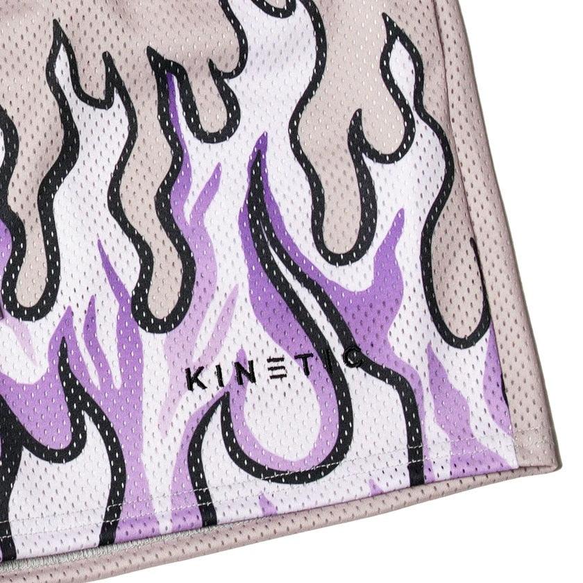 Mesh Breathable Men Shorts GYM Basketball Running Quick-Drying Shorts Baggy Flame Print Fashion Shorts Summer Shorts Basketball Running Quick-Drying Shorts Baggy Flame Print Shorts Summer Shorts