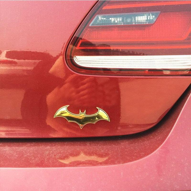 Metal 3D Bat Stickers Fan Emblems Batman 3D Car Badge Auto Car Logo Cartoon Bat Sticker Metal Badge Emblem Tail Decal Motorcycle Car Accessories  Metal Bat Car Emblem Logo Stickers Decal Decorations Bat Action Figures Auto Accessories