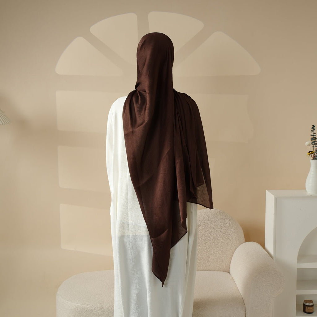 Premium Crinkled Satin Scarf (MH006)
