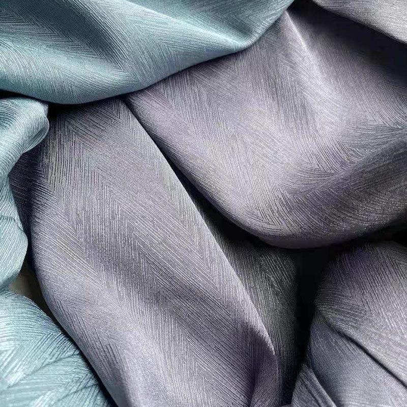 MH009 Satin Jacquard Wavy Pattern Muslim Hijab