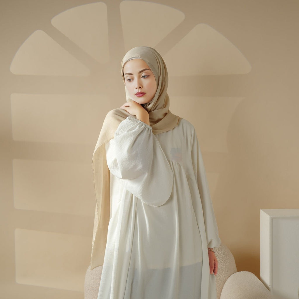 MH013 Textured Satin Star Hijab