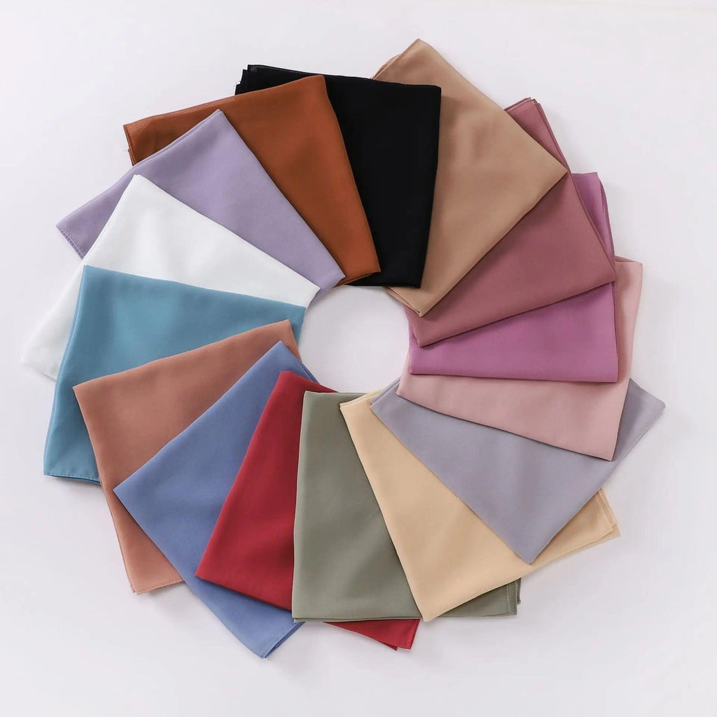 Pearl chiffon square hijab (MH028)