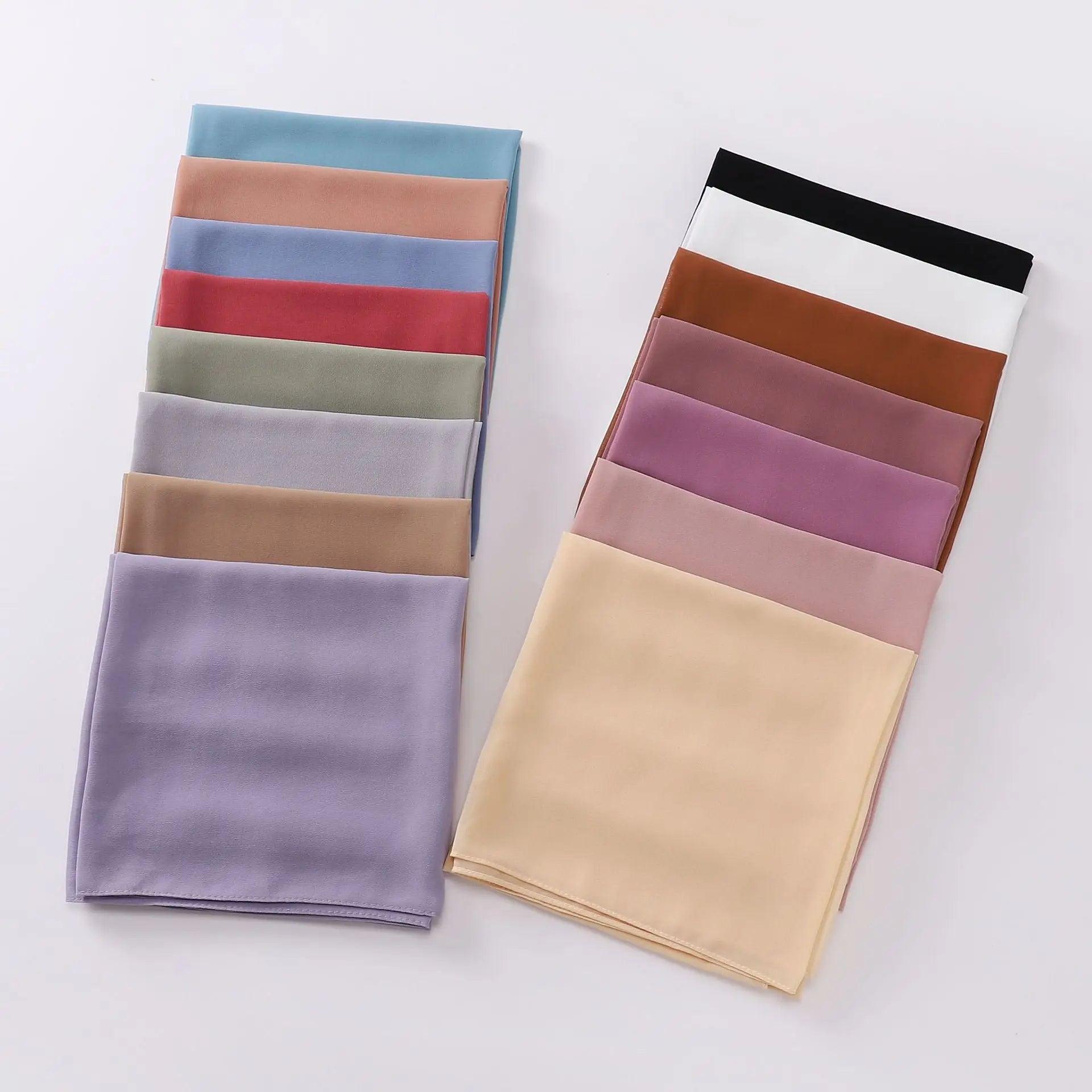Pearl chiffon square hijab (MH028)
