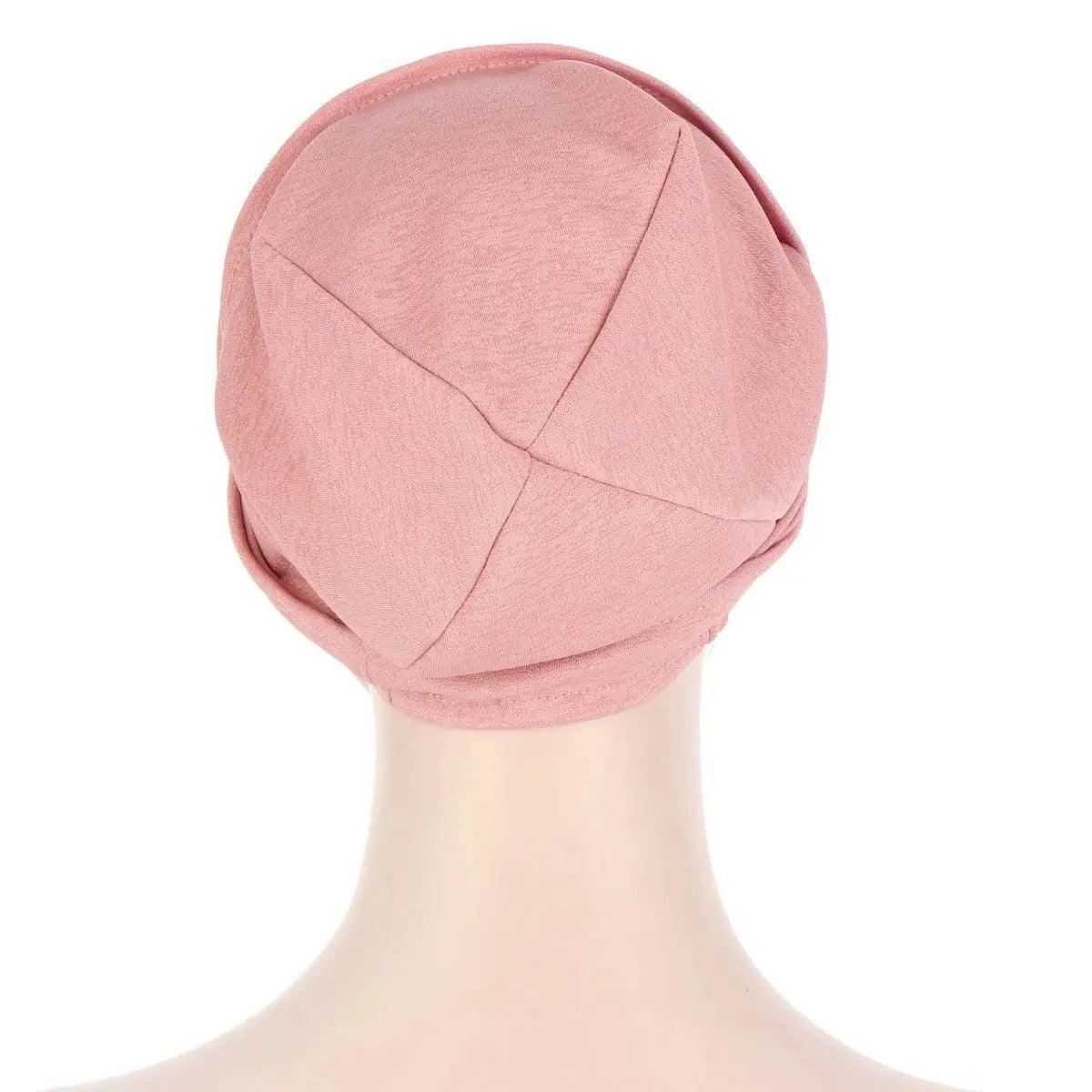 Solid Color Slub Cotton Undercap Hijab (MH031)