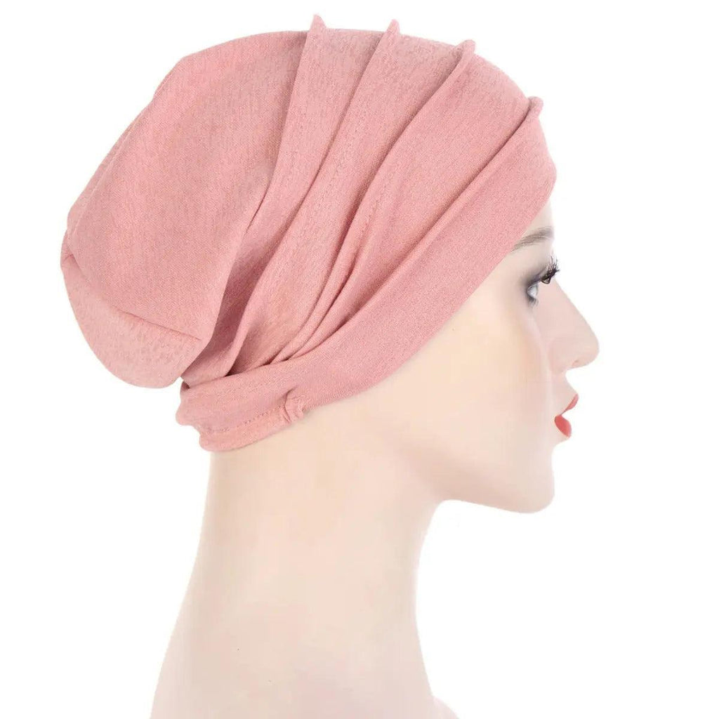 Solid Color Slub Cotton Undercap Hijab (MH031)