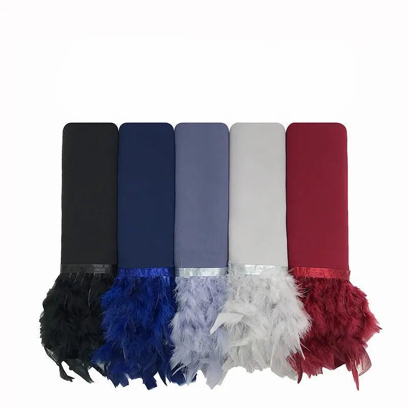 Chiffon Scarves Feather Scarf Hijab (MH039)