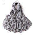 MH054 Rayon Solid Color Wide Brim Hijab
