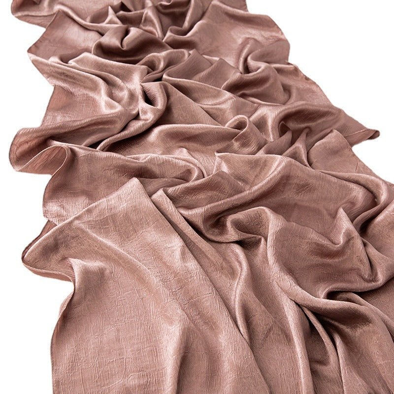 MH065 Bark Wrinkled Glossy Satin Imitation Silk