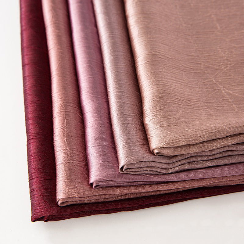 MH065 Bark Wrinkled Glossy Satin Imitation Silk