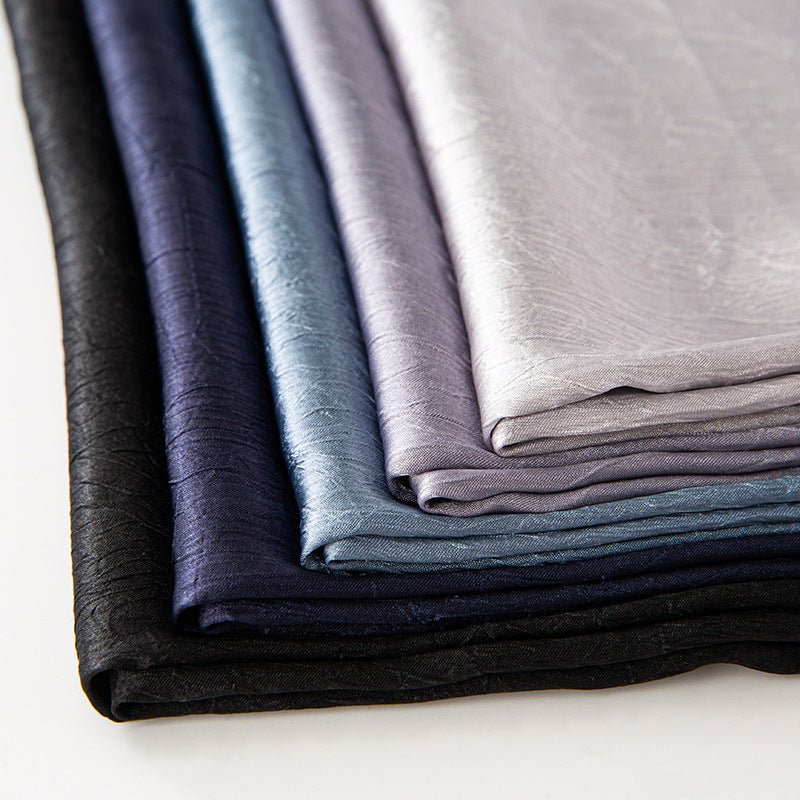 MH065 Bark Wrinkled Glossy Satin Imitation Silk