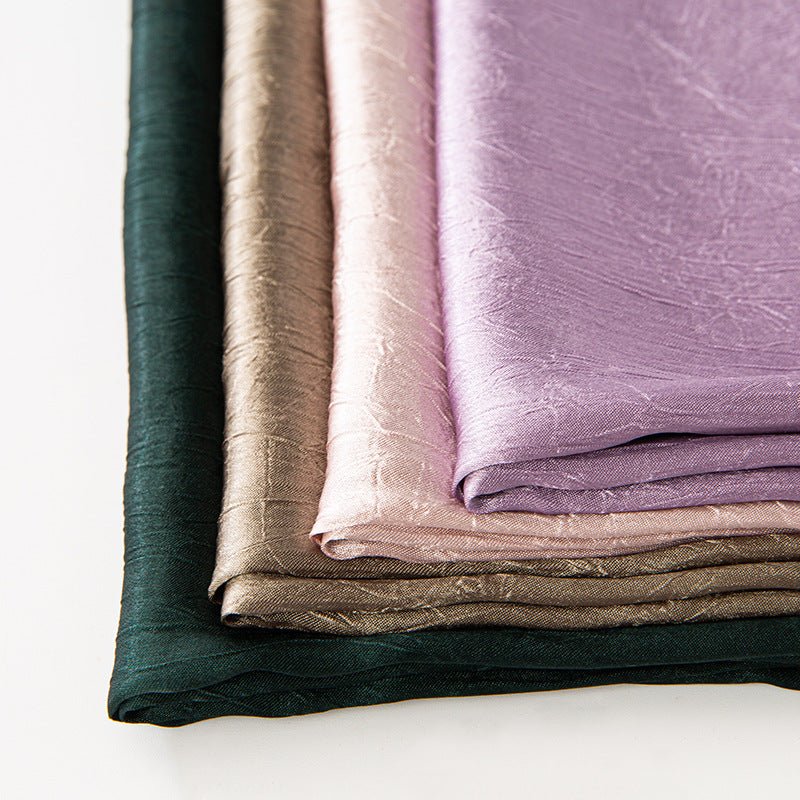 MH065 Bark Wrinkled Glossy Satin Imitation Silk