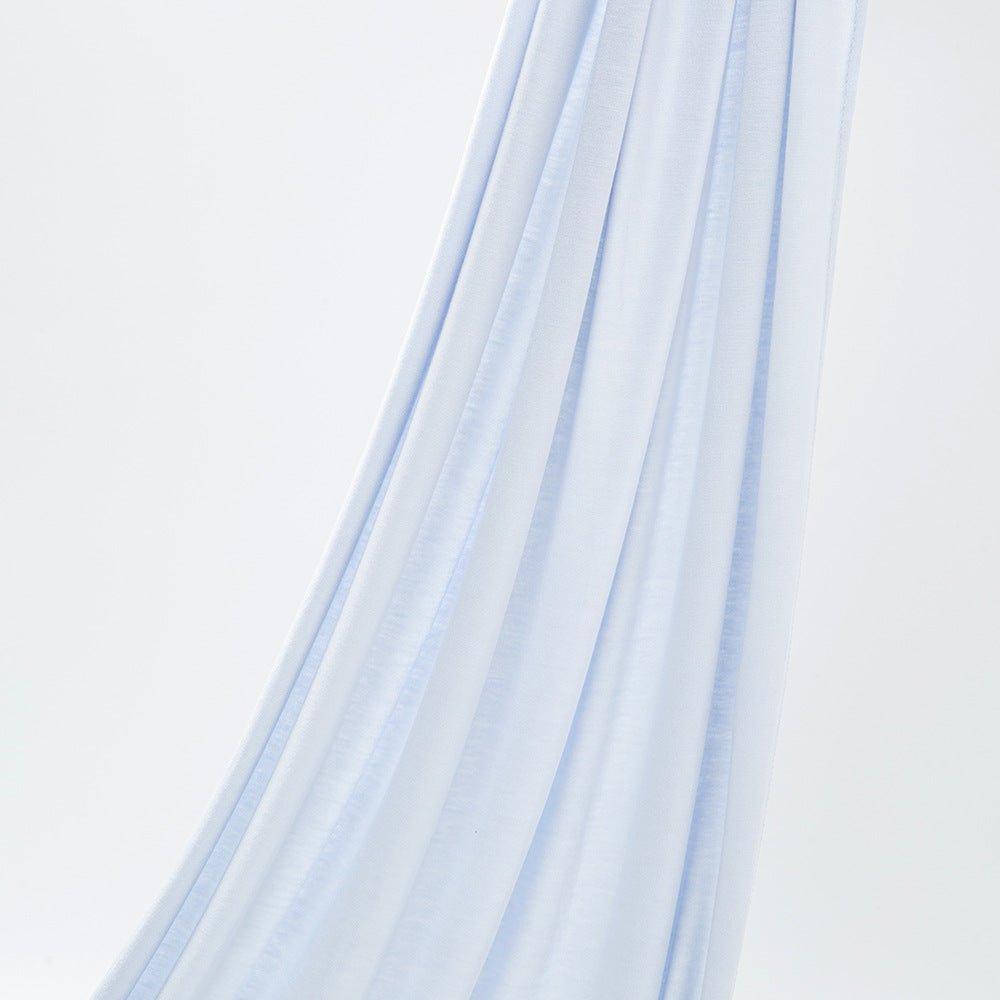 High Quality Right Angle Curled Jersey Mercerized Cotton Breathable Hijab(MH068)
