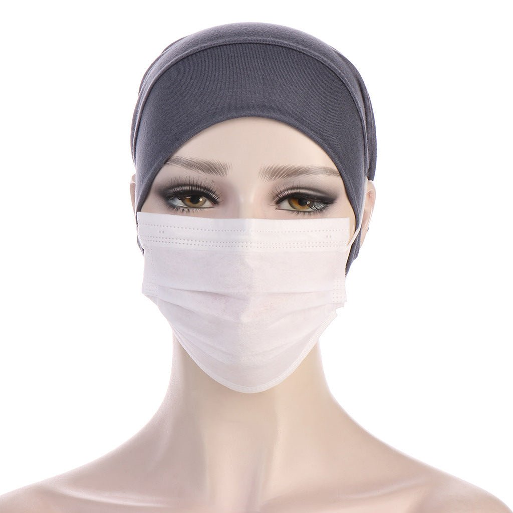 MH075 Flat Brim With Pierced Ears - Pullover Hat