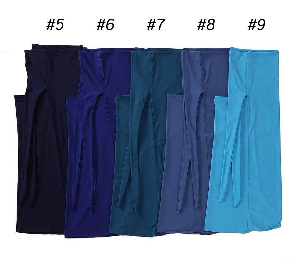MH081 Dual Purpose Veil Bottom Hat Hijab
