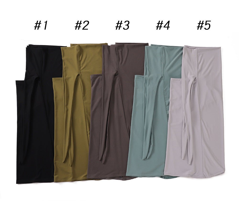 MH081 Dual Purpose Veil Bottom Hat Hijab