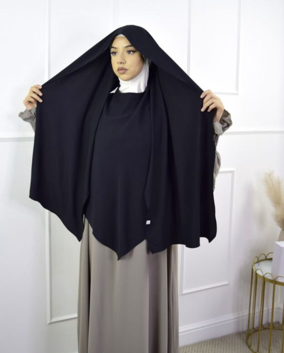 Fashion Single Layer Hijab Shawl With Scarf (MH082)