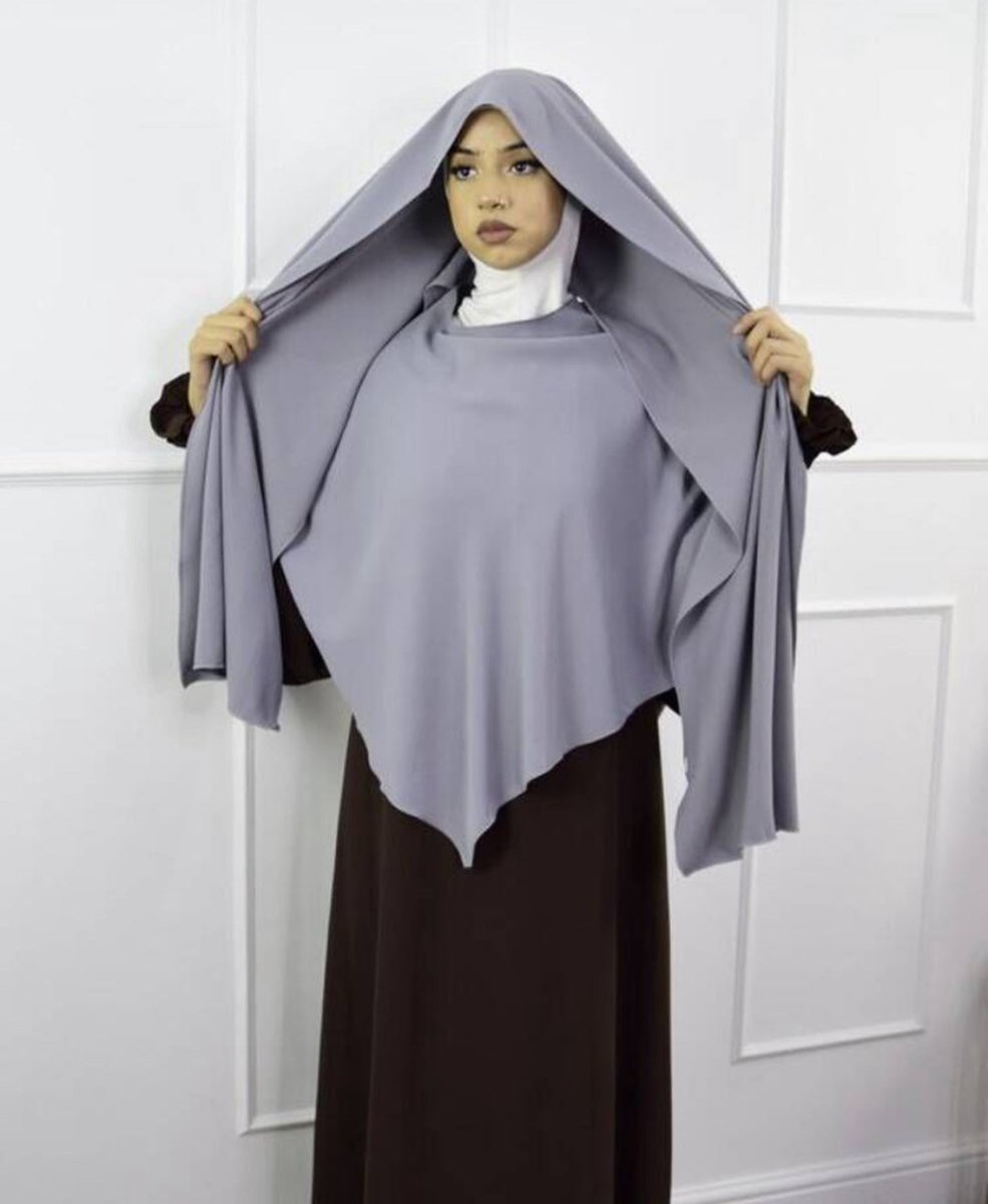 Fashion Single Layer Hijab Shawl With Scarf (MH082)