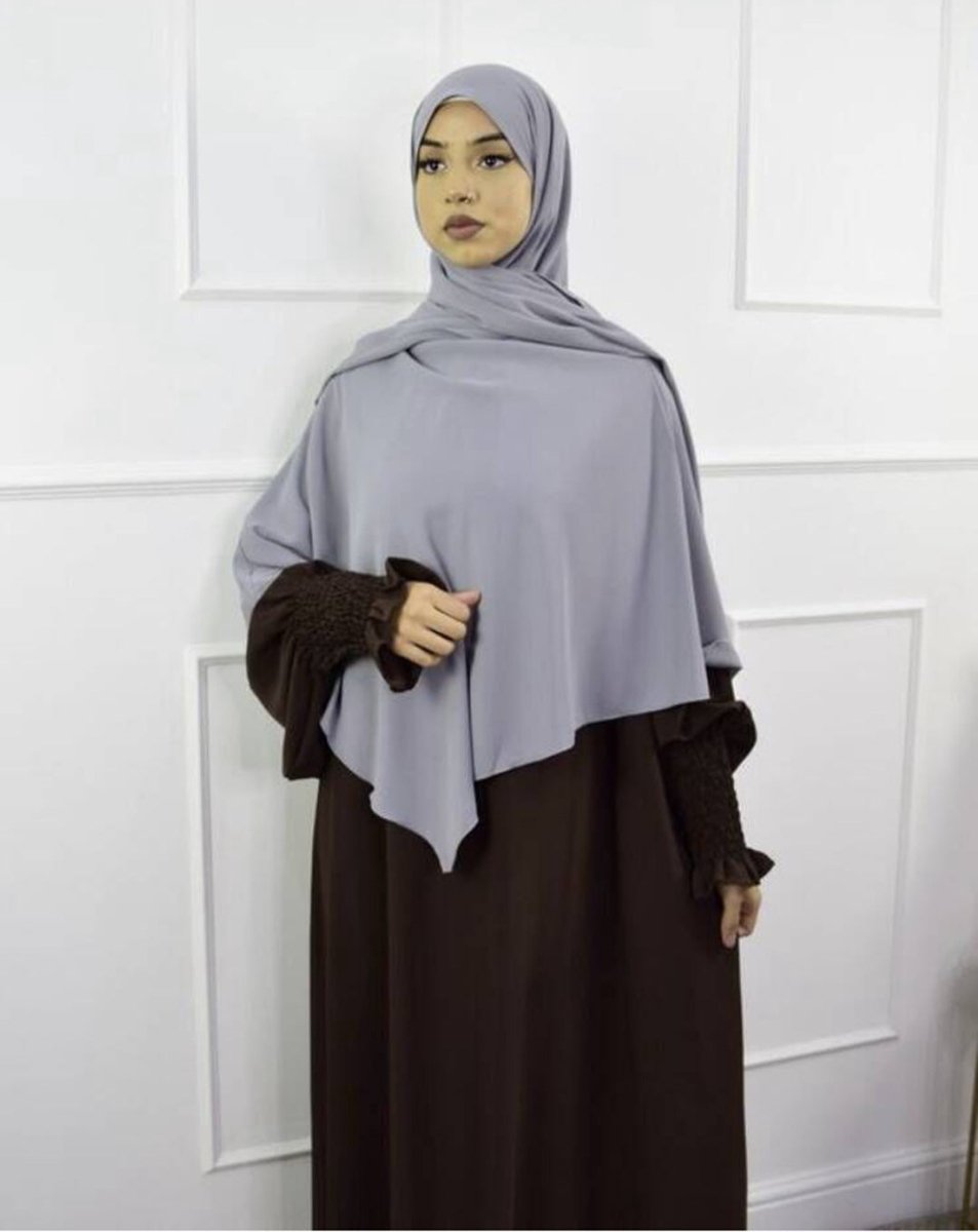 Fashion Single Layer Hijab Shawl With Scarf (MH082)