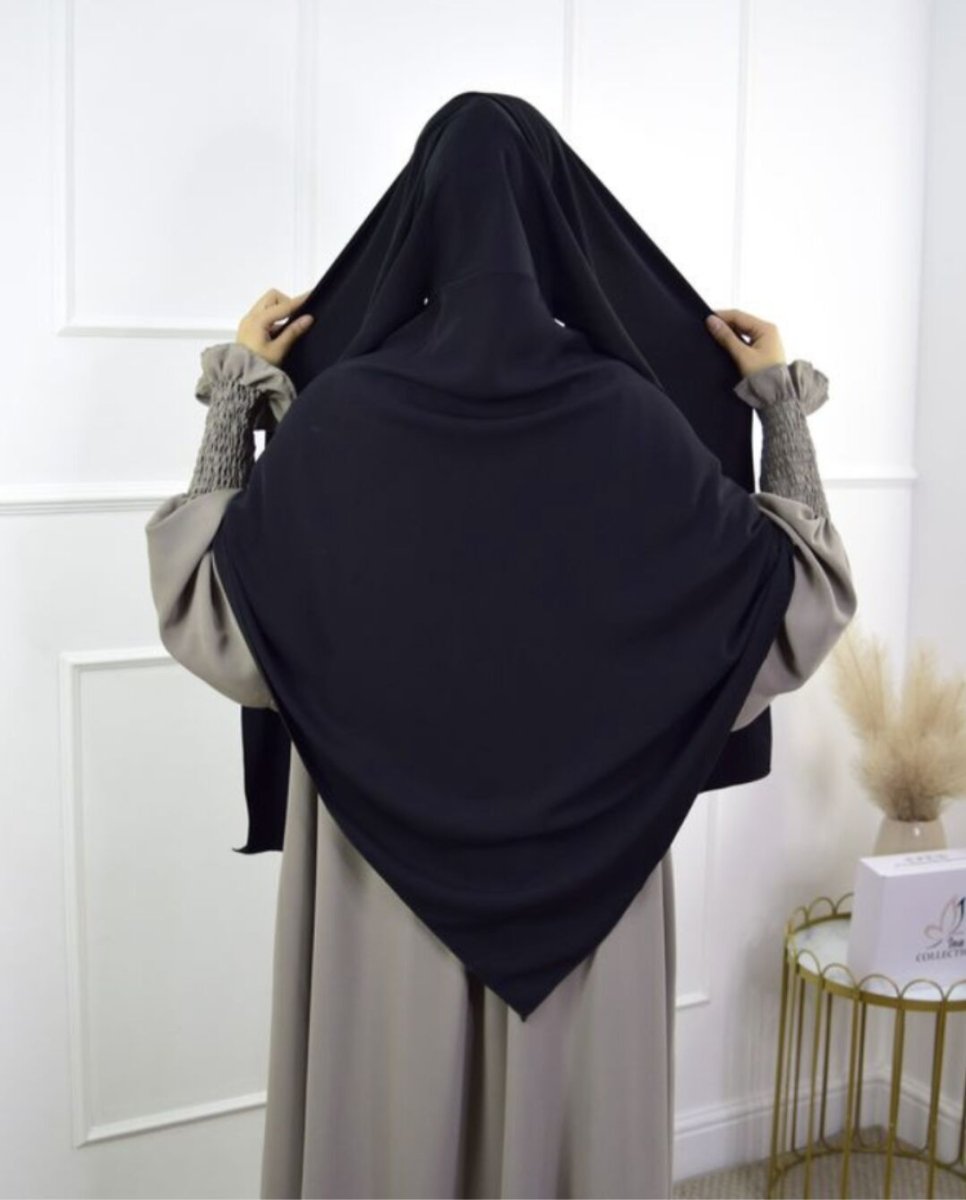 Fashion Single Layer Hijab Shawl With Scarf (MH082)