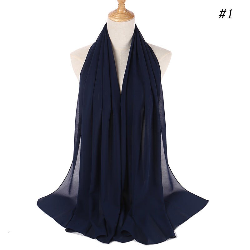 MH089 Pearl Chiffon Bubble Hijab