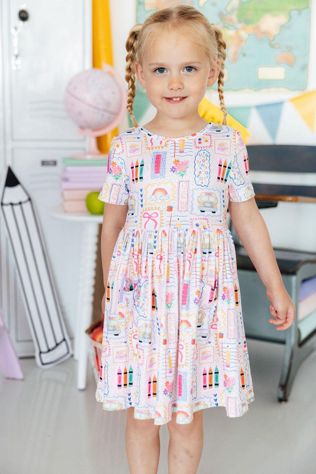 Art Class S/S Pocket Twirl Dress