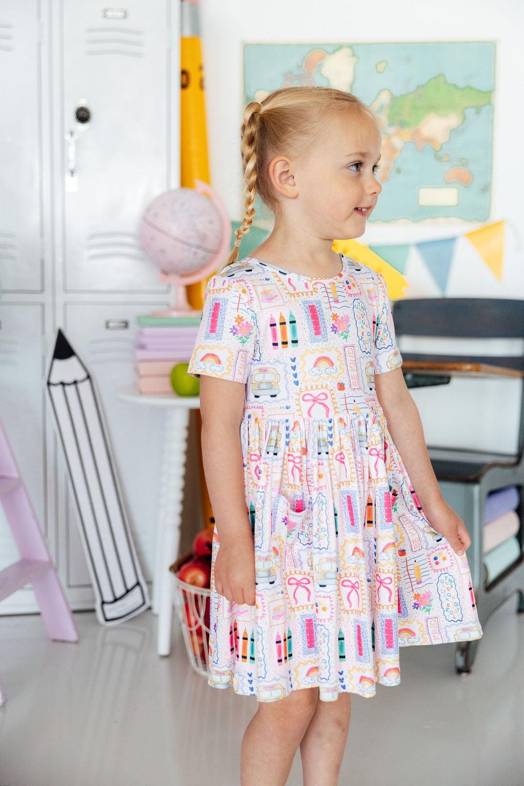 Art Class S/S Pocket Twirl Dress