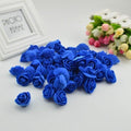 Mini Fake Rose Flower Heads 50/100/200 Pieces Teddy Bear of Roses 3cm Foam Wedding Flowers Accessories Make Bridal Hair Clips Headbands Dress