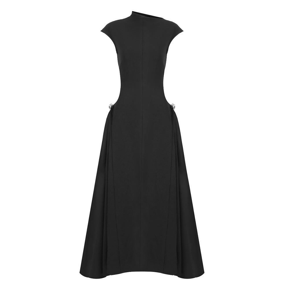 Minimalist Sleeveless Fitted Maxi Dress (MS382)