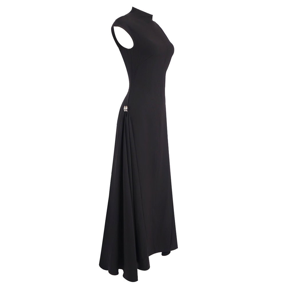 Minimalist Sleeveless Fitted Maxi Dress (MS382)