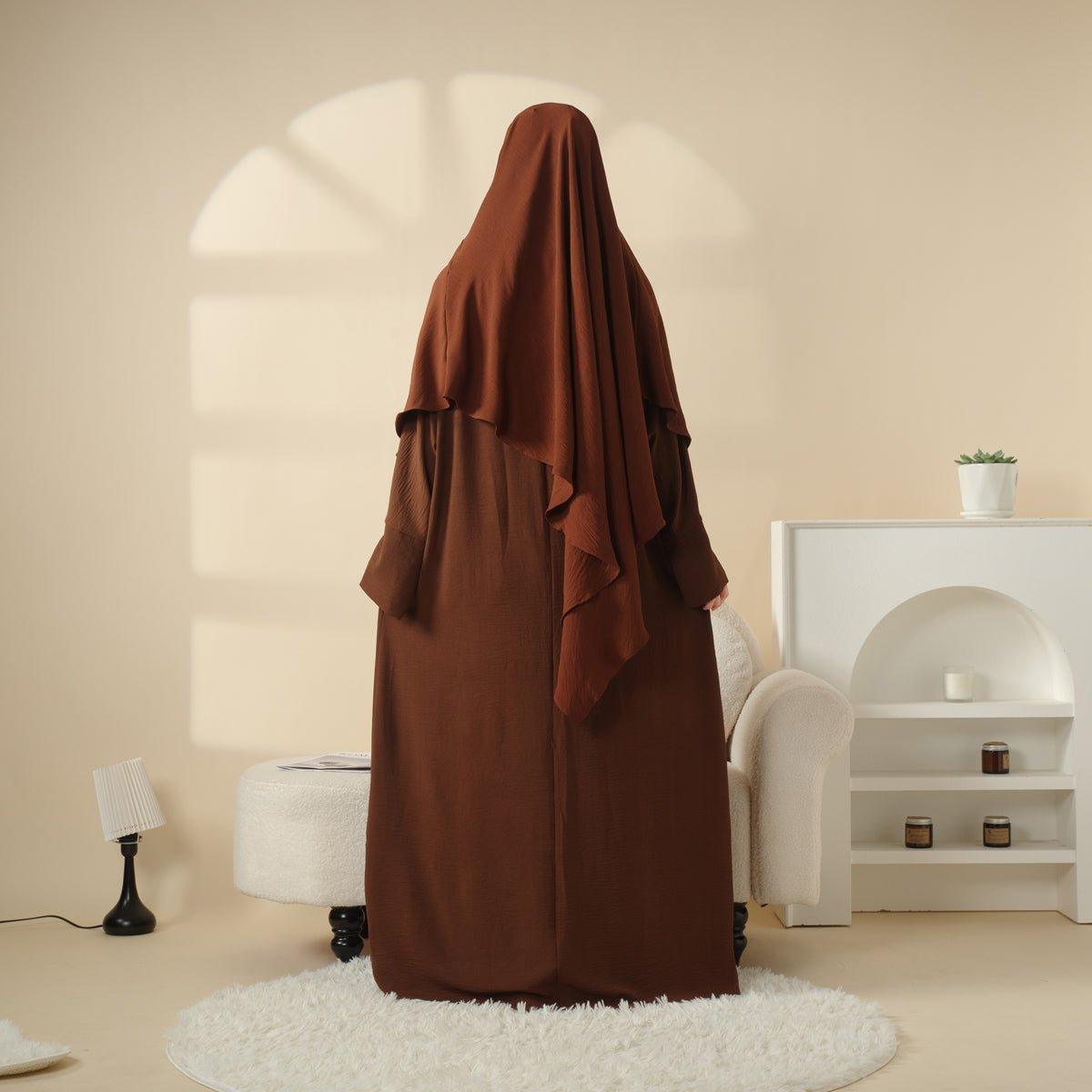 MK015 New Crepe Set Khimar