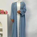 Nida Pearl 4-Piece Set Open Abaya (MOA012)