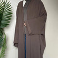 Batwing Sleeve Embroidered Open Abaya (MOA015)