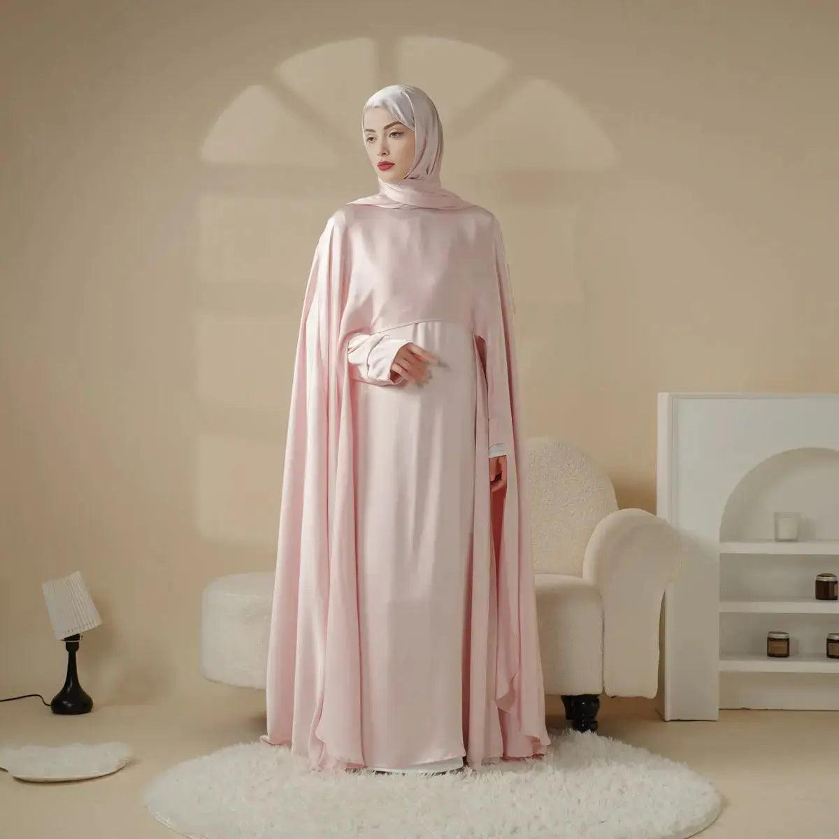 Luxury Wedding Abaya 3-Piece Bridal Abaya Set (MOA044)