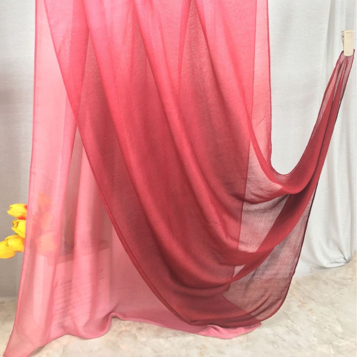 Modal Gradient Soft Hijab | Color Transition Hijab with Natural Flow (MH162)