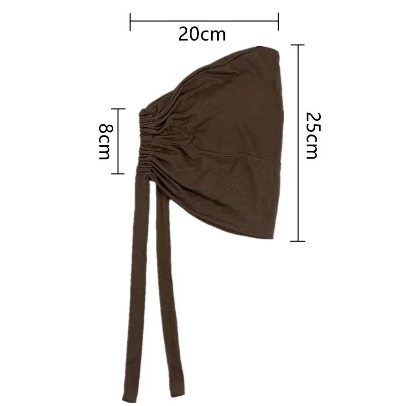 Stretch Cotton Tie-Back Under Cap | Adjustable Hijab Bonnet(MH200)