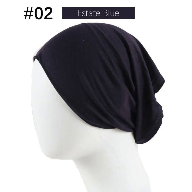 Mercerized Cotton Under Cap Hijab | Stretchy Tube Bonnet(MH198)