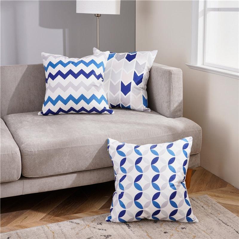 Modern Geometric Decorative Geometric Pillow Cushion Cases Outdoor Square Yellow Decorative Pillow Covers For Couch Bedroom Pillow Cases Cushion Covers