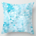 Modern Simple Blue Geometric Pillow Cover Home Sofa Decorative Blue Sea Texture Cotton Linen Cushion Home Decorative Pillow Case 45x45cm