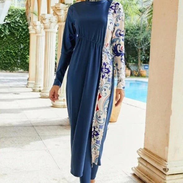 Modest Burkini Swimwear, Modest Swimwear for Muslim Women, Burkini With Hijab (MB018)