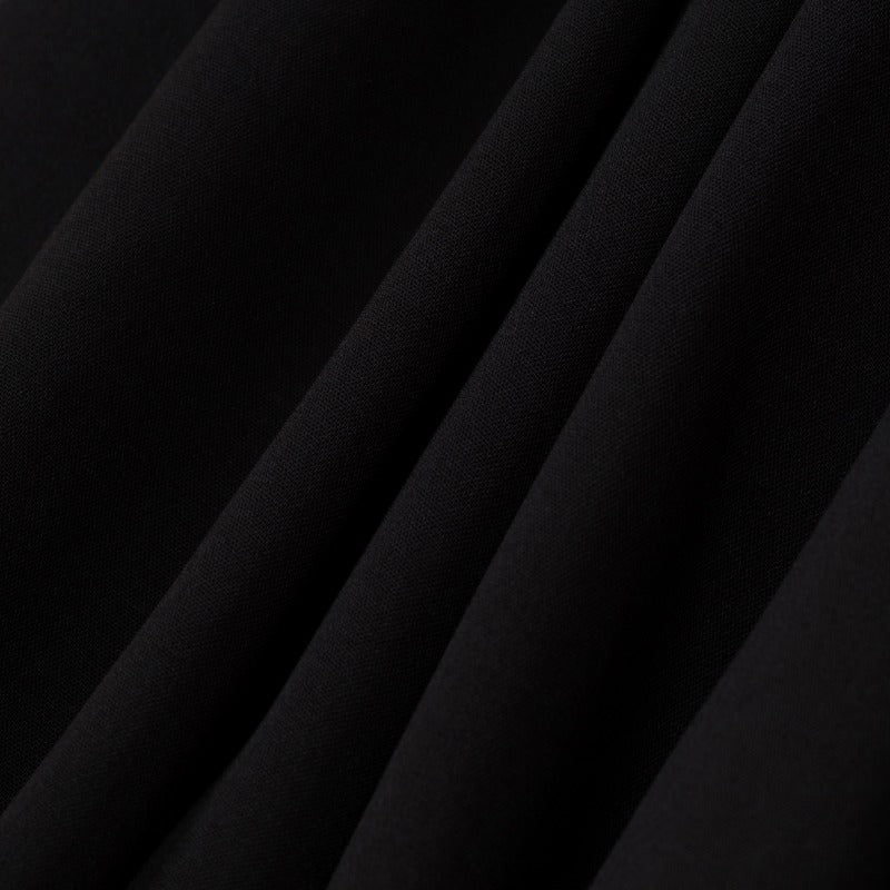 Modest Cardigan Black Robe Beaded Cuff Abaya with Layered Sleeves Elegant Design(MOA136)