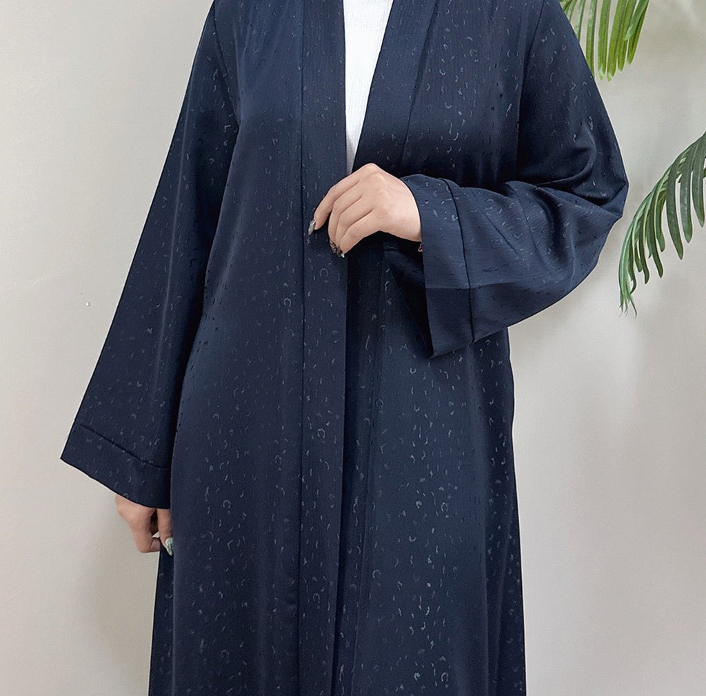 Modest Elegant Dress 3D Textured Printer with Flared Sleeves(MOA210)