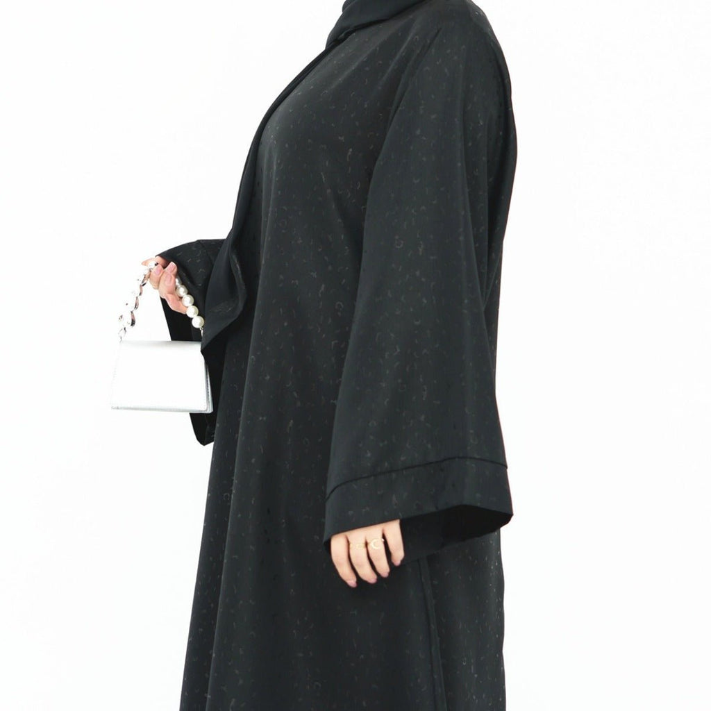 Modest  Elegant Solid Color Abaya Robe with Wide Sleeves & Detachable Belt(MA279)