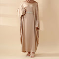 Modest Kaftan for Special Occasions: Batwing Abaya With Rhinestone Waist (MA135)